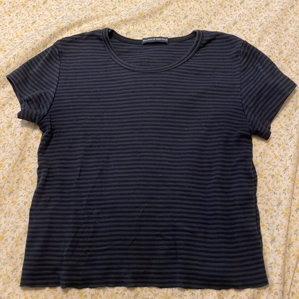 Brandy Melville striped crop top